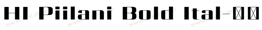 HI Piilani Bold Ital字体转换